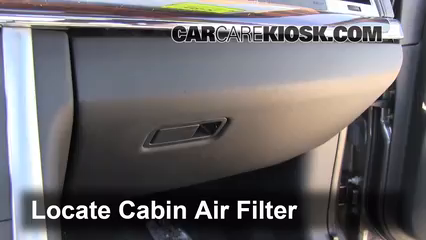 2011 Lincoln MKS 3.7L V6 Filtro de aire (interior) Cambio